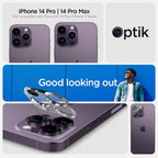 Spigen Glass Optik 2 Pack, clear - iPhone 14 Pro/iPhone 14 Pro Max