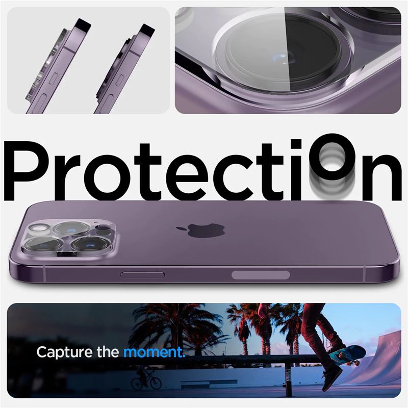 Spigen Glass Optik 2 Pack, clear - iPhone 14 Pro/iPhone 14 Pro Max
