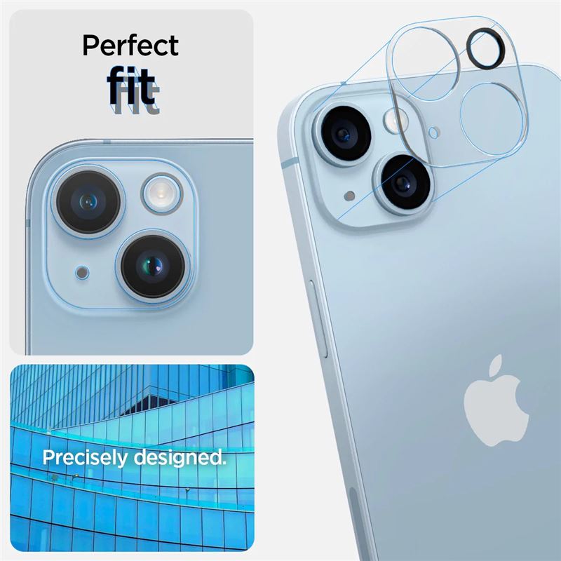 Spigen Glass Optik 2 Pack, clear - iPhone 14/iPhone 14 Plus