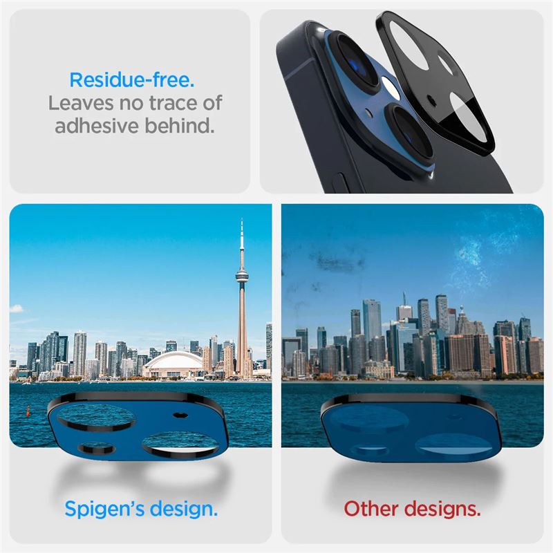 Spigen Glass Optik 2 Pack, black - iPhone 14/iPhone 14 Plus