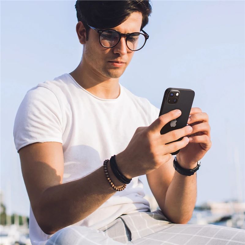 Spigen Glass Optik 2 Pack, black - iPhone 14/iPhone 14 Plus