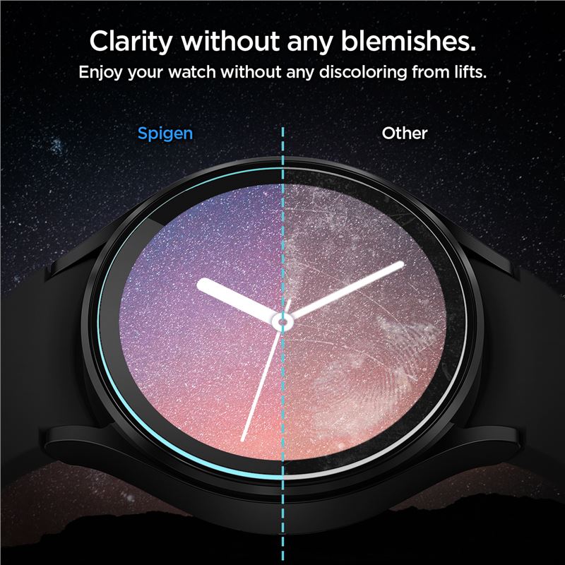 Spigen Glass EZ Fit 2 Pack - Samsung Galaxy Watch5/4 44mm