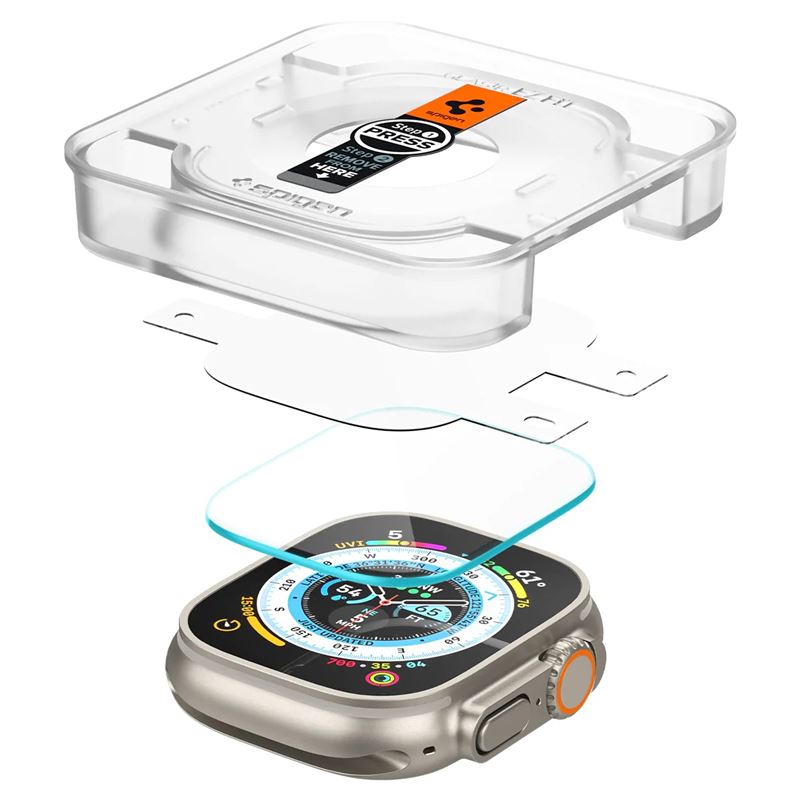 Spigen Glass tR EZ Fit 2 Pack - Apple Watch Ultra 3/2/1