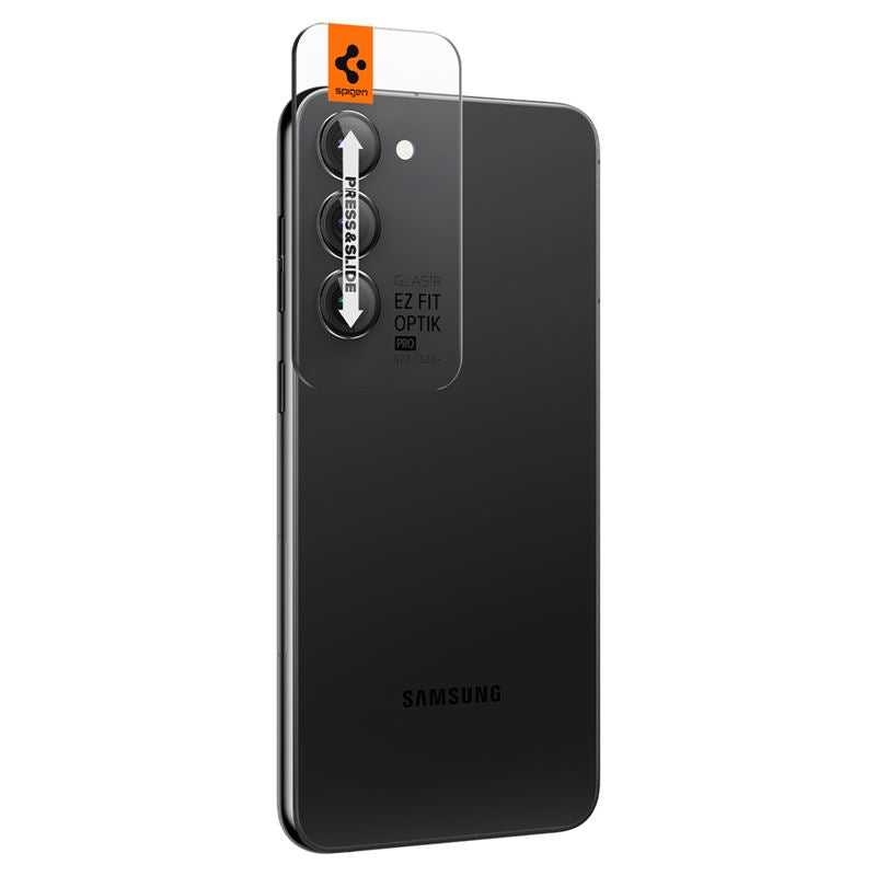 Spigen Glass EZ Fit Optik Pro 2 Pack, black - Samsung Galaxy S23/Galaxy S23+/Galaxy S24