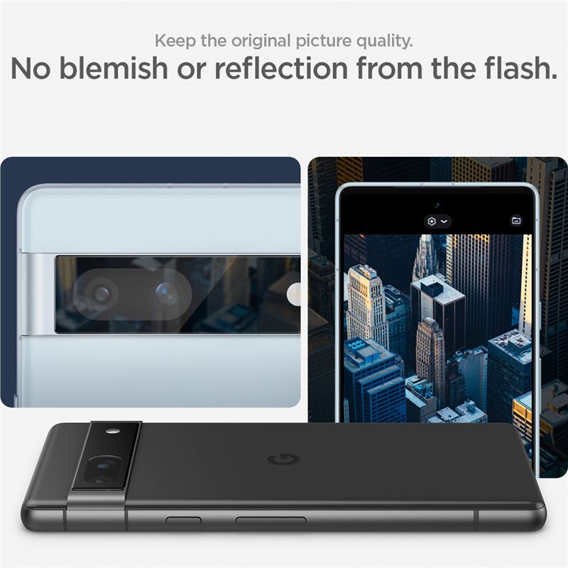 Spigen Glass EZ Fit Optik 2 Pack, black - Google Pixel 7a
