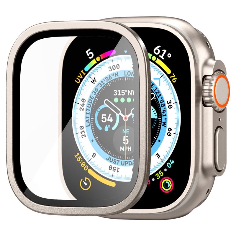 Spigen Glass tR Slim Pro 1 Pack, titánový - Apple Watch Ultra 2/Ultra 49 mm