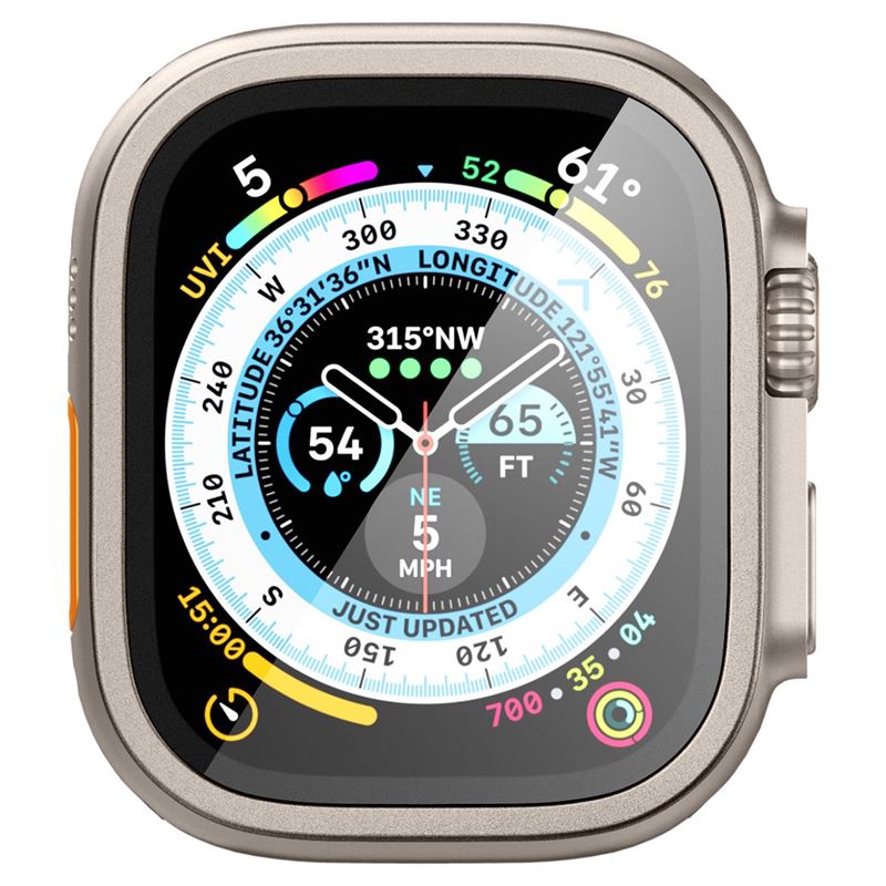 Spigen Glass tR Slim Pro 1 Pack, titánový - Apple Watch Ultra 2/Ultra 49 mm
