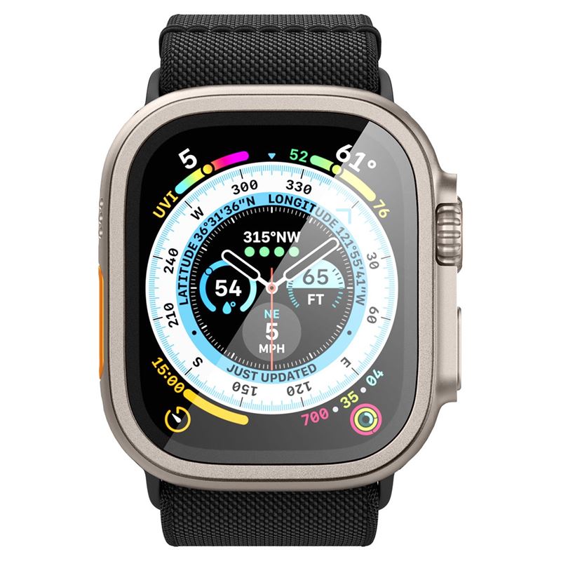 Spigen Glass tR Slim Pro 1 Pack, titánový - Apple Watch Ultra 2/Ultra 49 mm