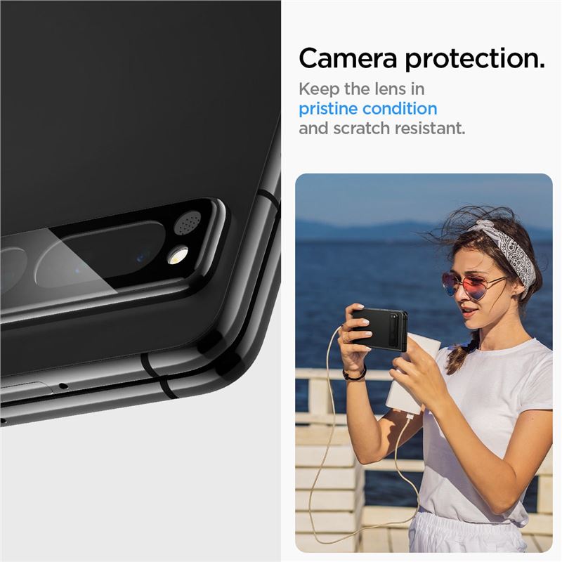 Spigen Glass EZ Fit Optik Pro 2 Pack, black - Google Pixel Fold