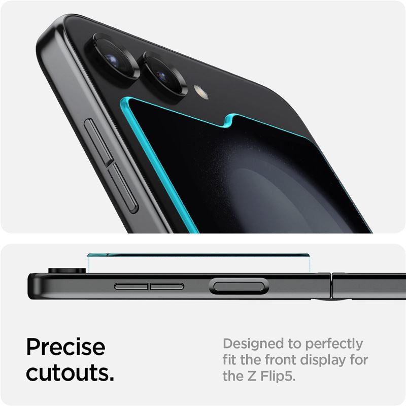 Spigen Glass tR EZ Fit Cover 2 Pack - Samsung Galaxy Z Flip5