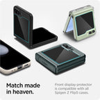Spigen Glass tR EZ Fit Cover 2 Pack - Samsung Galaxy Z Flip5