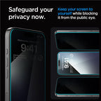 Spigen Glass tR EZ Fit (Privacy) 2 Pack - iPhone 15 Pro Max