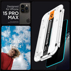 Spigen Glass tR EZ Fit (Privacy) 2 Pack - iPhone 15 Pro Max