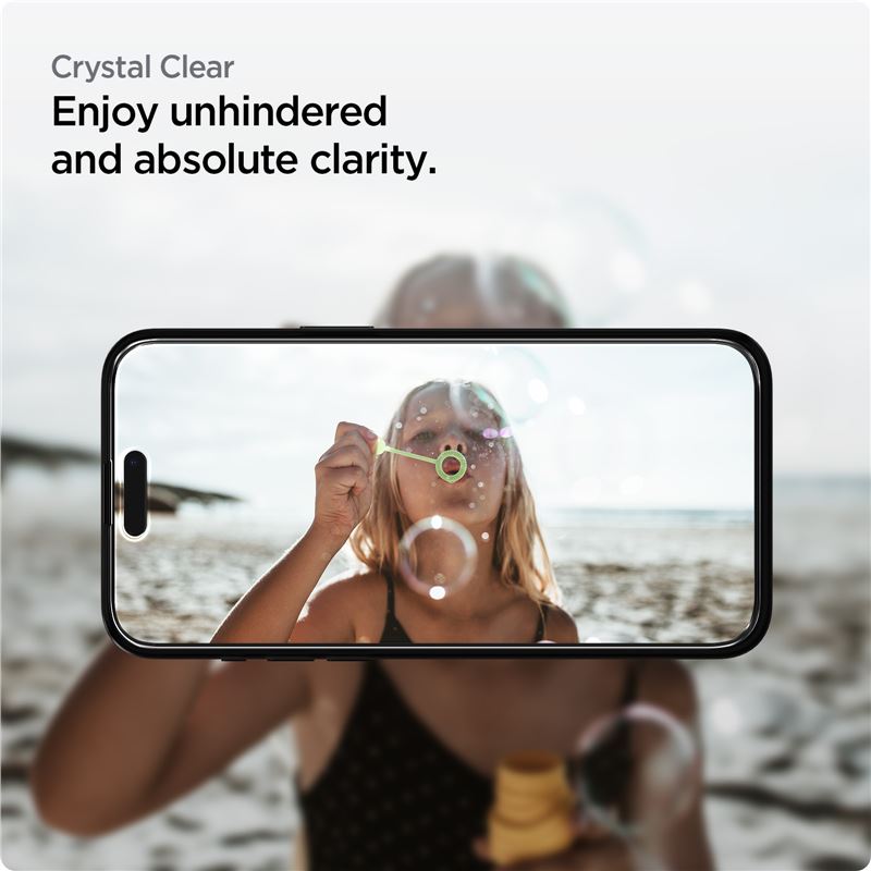 100% screen sensitivity remains after glass application