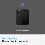 Spigen Glass tR AlignMaster 2 Pack, FC Black - iPhone 15 Pro Max