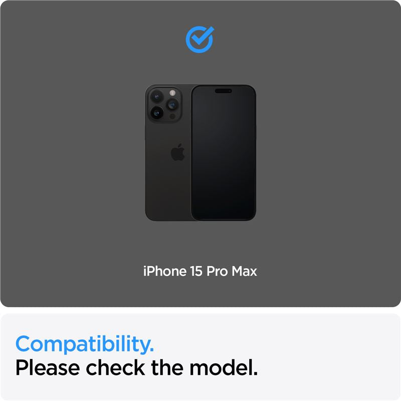 Spigen Glass tR AlignMaster 2 Pack, FC Black - iPhone 15 Pro Max
