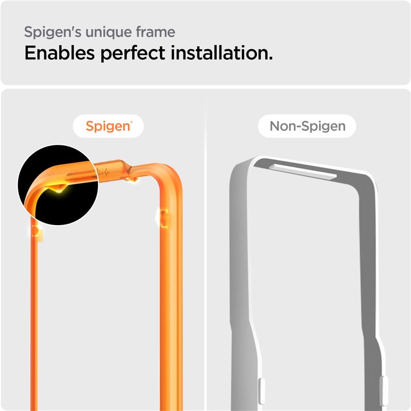 Spigen Glass tR AlignMaster 2 Pack, FC Black - iPhone 15 Pro Max