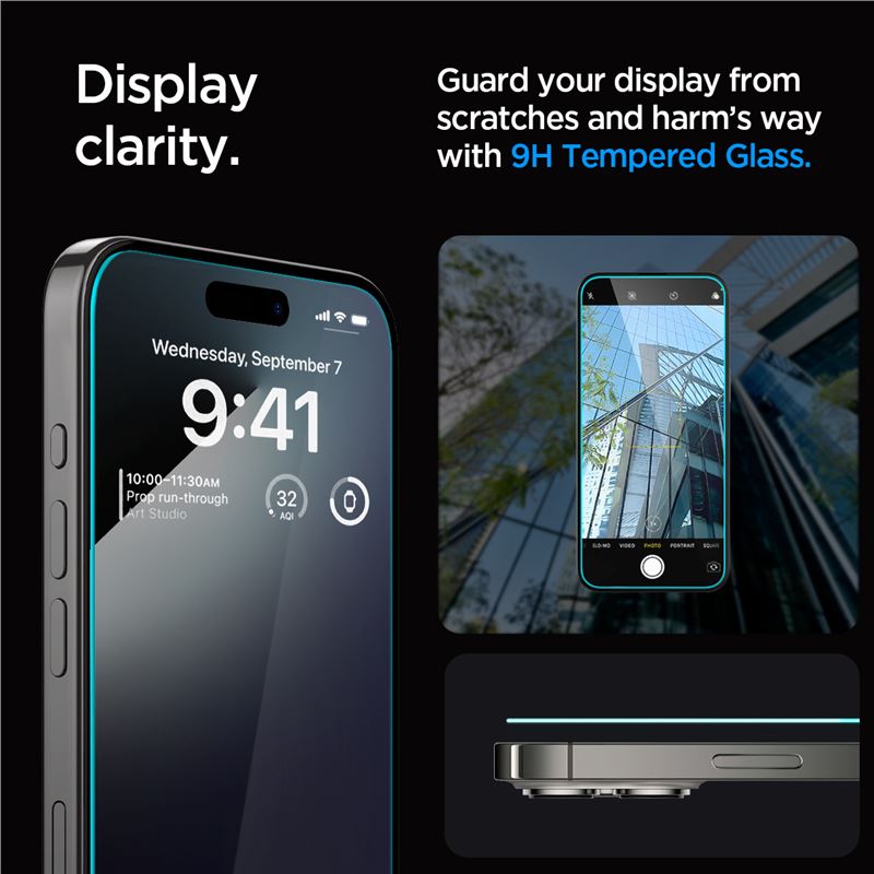 Spigen Glass tR EZ Fit HD 1 Pack - iPhone 15 Pro Max