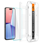 Spigen Glass tR EZ Fit 2 Pack - iPhone 15 Pro