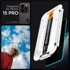 Spigen Glass tR EZ Fit (Privacy) 2 Pack - iPhone 15 Pro