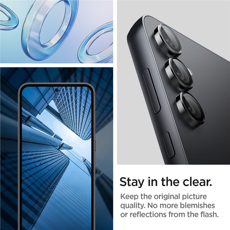 Spigen Glass tR EZ Fit Optik Pro Black 2 Pack - Samsung Galaxy S23 FE