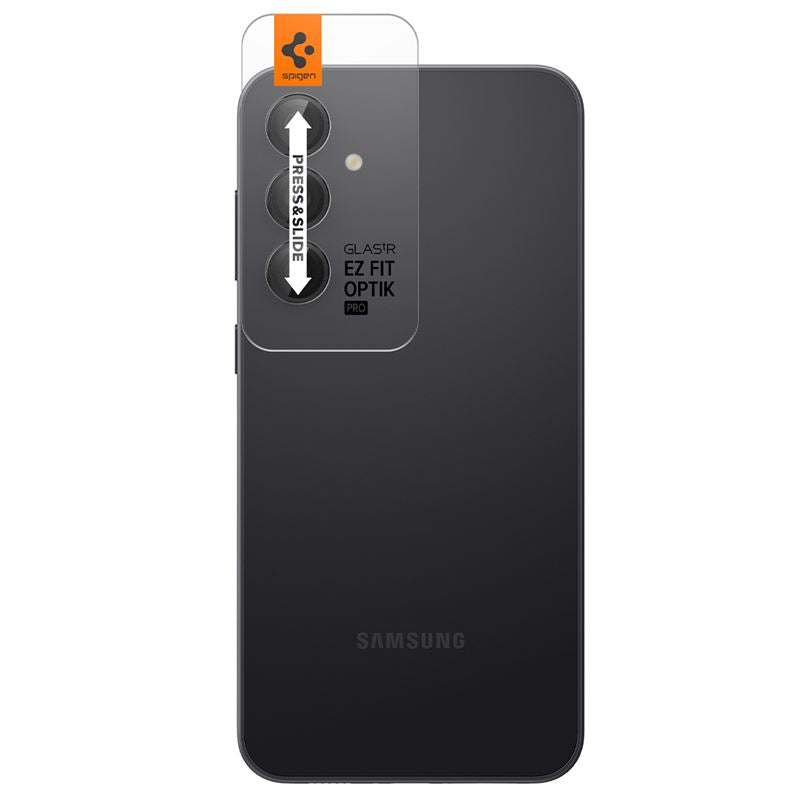 Spigen Glass tR EZ Fit Optik Pro Black 2 Pack - Samsung Galaxy S23 FE