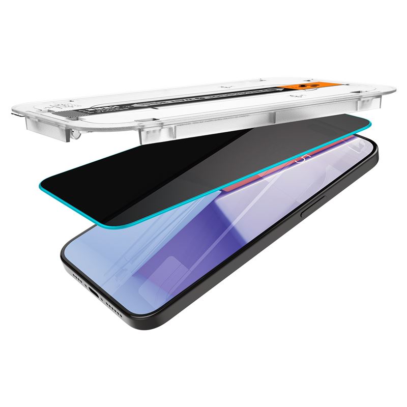 Spigen Glass tR EZ Fit HD Privacy 1 Pack - iPhone 15 Pro