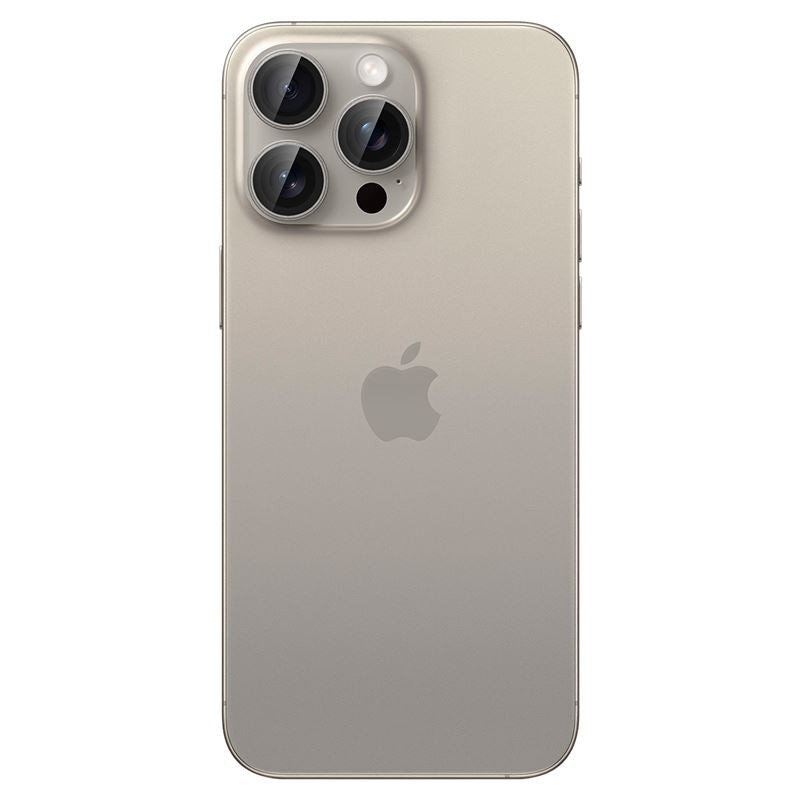 Spigen Glass tR EZ Fit Optik Pro 2 Pack, nature tita - iPhone 17/16/15 Pro / 17/16/15 Pro Max