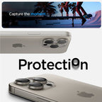 Spigen Glass tR EZ Fit Optik Pro 2 Pack, nature tita - iPhone 17/16/15 Pro / 17/16/15 Pro Max