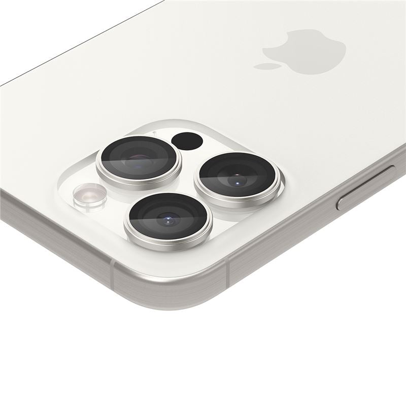 Spigen Glass tR EZ Fit Optik Pro 2 Pack, white tita – iPhone 17/16/15 Pro / 17/16/15 Pro Max