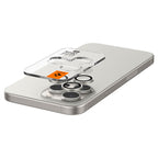 Spigen Glass tR EZ Fit Optik Pro 2 Pack, white tita – iPhone 17/16/15 Pro / 17/16/15 Pro Max