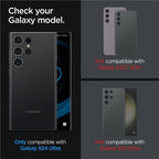 Spigen Glass tR EZ Fit Optik Pro 2 Pack, black - Samsung Galaxy S24 Ultra