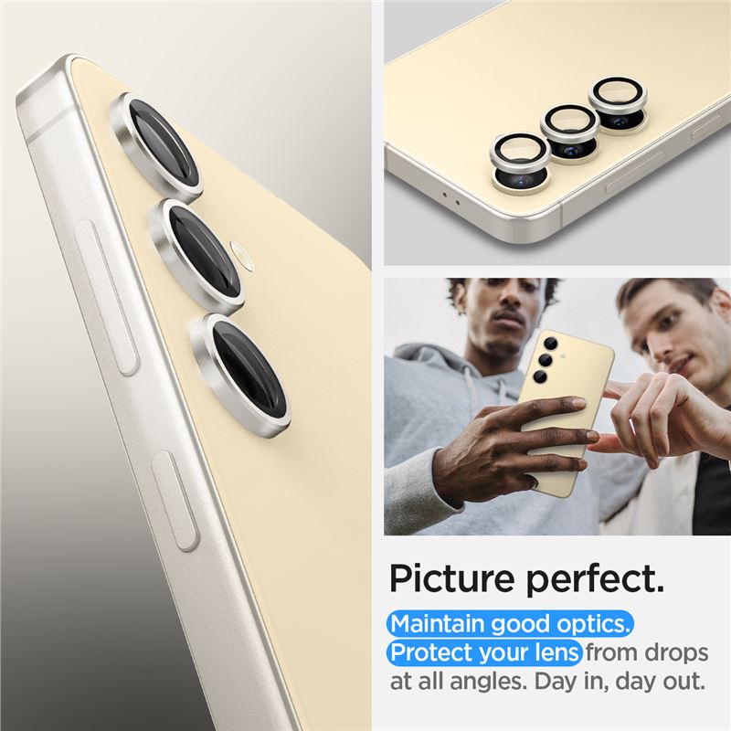Spigen Glass tR EZ Fit Optik Pro 2 Pack, yellow - Samsung Galaxy S24+