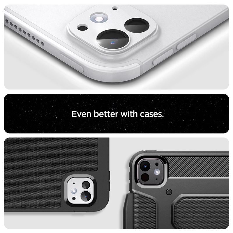 Spigen Glass tR EZ Fit Optik Metal 1 Pack, silver - iPad Pro 13" (2025/2024) iPad Pro 11" (2025/2024
