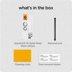 Spigen Glass tR EZ Fit Optik Metal 1 Pack, silver - iPad Pro 13" (2025/2024) iPad Pro 11" (2025/2024