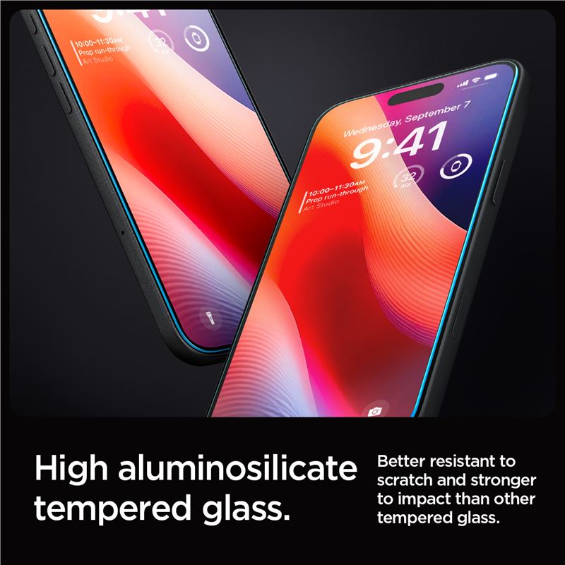 Spigen Glass tR EZ Fit 2 Pack – iPhone 17/16 Pro Max