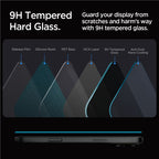 Spigen Glass tR EZ Fit (Privacy) 2 Pack - iPhone 17/16 Pro Max