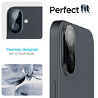 Spigen Glass tR Optik 2 Pack, čierne - iPhone 16/16 Plus