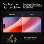Spigen Glass tR EZ Fit 2 Pack - iPhone 18 Pro/17 Pro/16 Pro/17