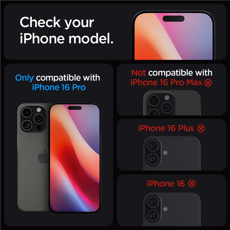Spigen Glass tR EZ Fit 2 Pack - iPhone 18 Pro/17 Pro/16 Pro/17