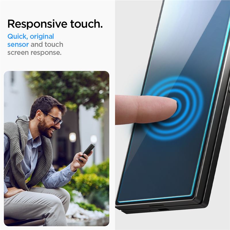 Spigen Glass tR EZ Fit Cover 2 Pack - Samsung Galaxy Z Fold6