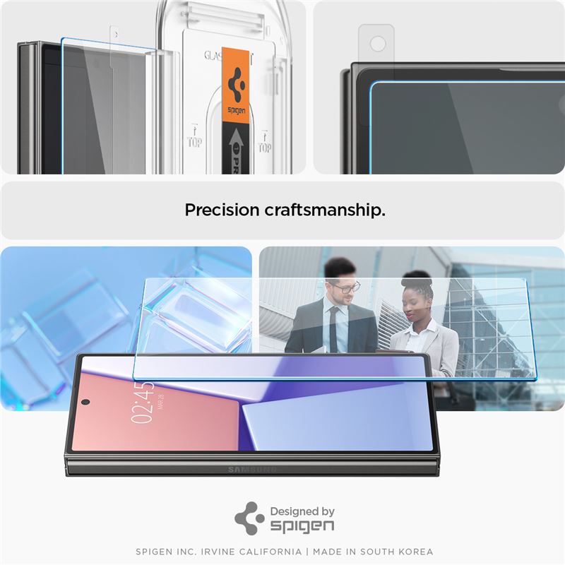Spigen Glass tR EZ Fit Cover 2 Pack - Samsung Galaxy Z Fold6