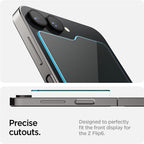 Spigen Glass tR EZ Fit Cover 2 Pack - Samsung Galaxy Z Flip6/7 FE