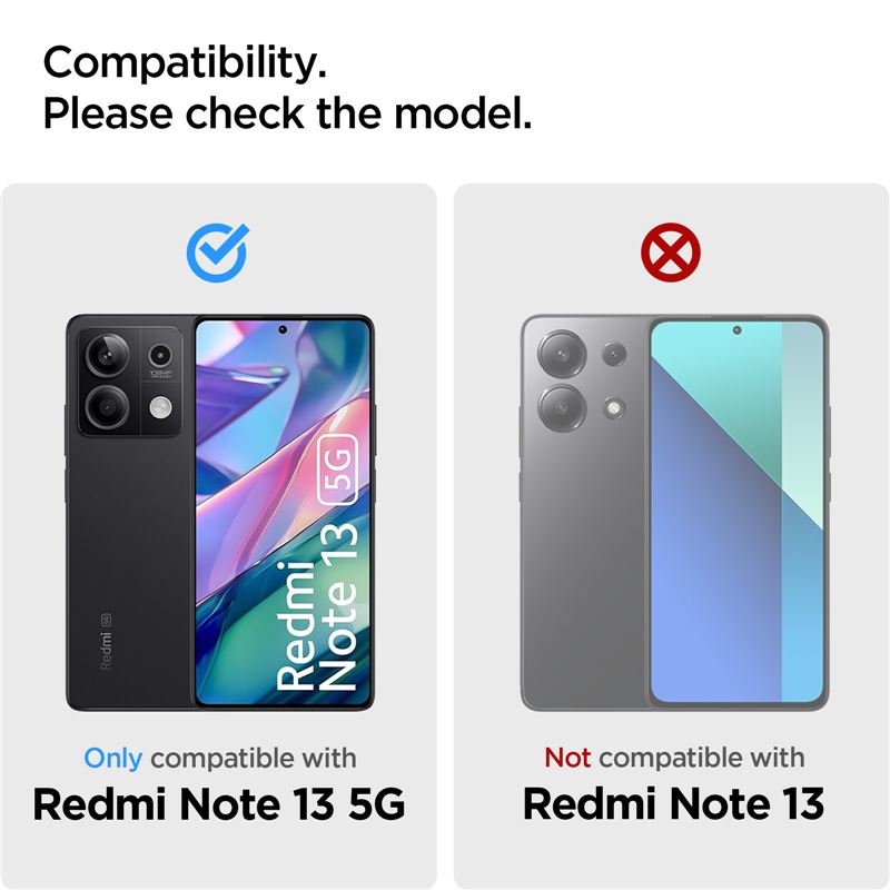 Spigen Glass tR Slim 2 Pack - Xiaomi Redmi Note 13 5G