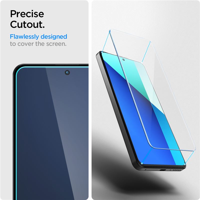 Spigen Glass tR Slim 2 Pack - Xiaomi Redmi Note 13