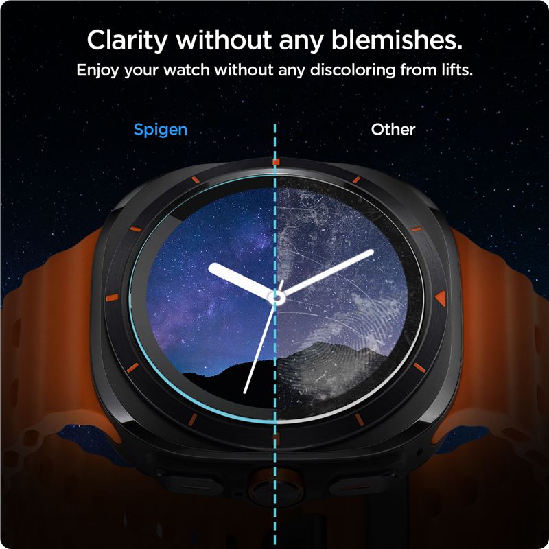 Spigen Glass tR EZ Fit 2 Pack - Samsung Galaxy Watch Ultra