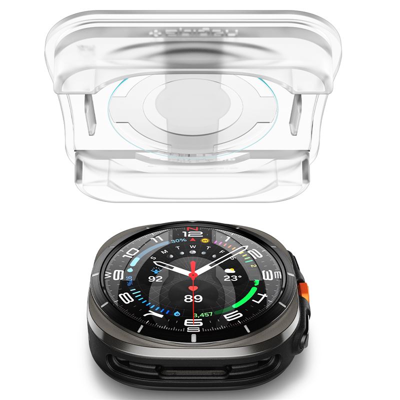 Spigen Glass tR EZ Fit 2 Pack - Samsung Galaxy Watch Ultra