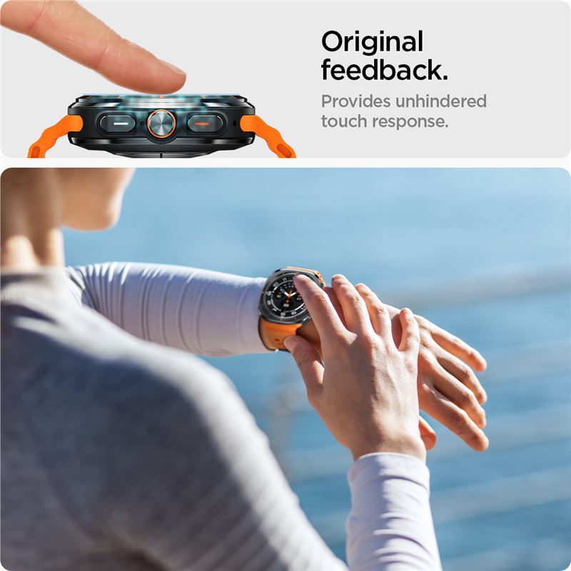 Spigen Glass tR EZ Fit 2 Pack - Samsung Galaxy Watch Ultra
