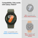 Spigen Glass tR EZ Fit 2 Pack  - Samsung Galaxy Watch7 (40mm)