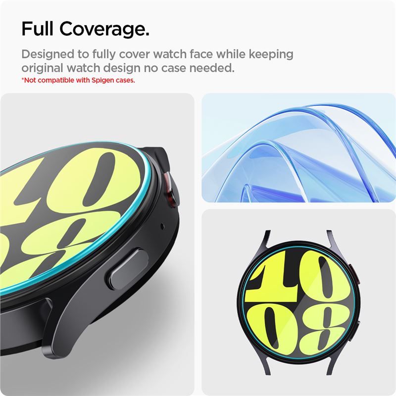 Spigen Glass tR EZ Fit 2 Pack  - Samsung Galaxy Watch7 (40mm)